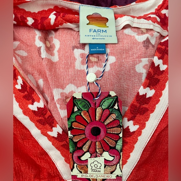FARM Rio V-neck Cover Up Dress.  NWT size Small - Picture 2 of 7